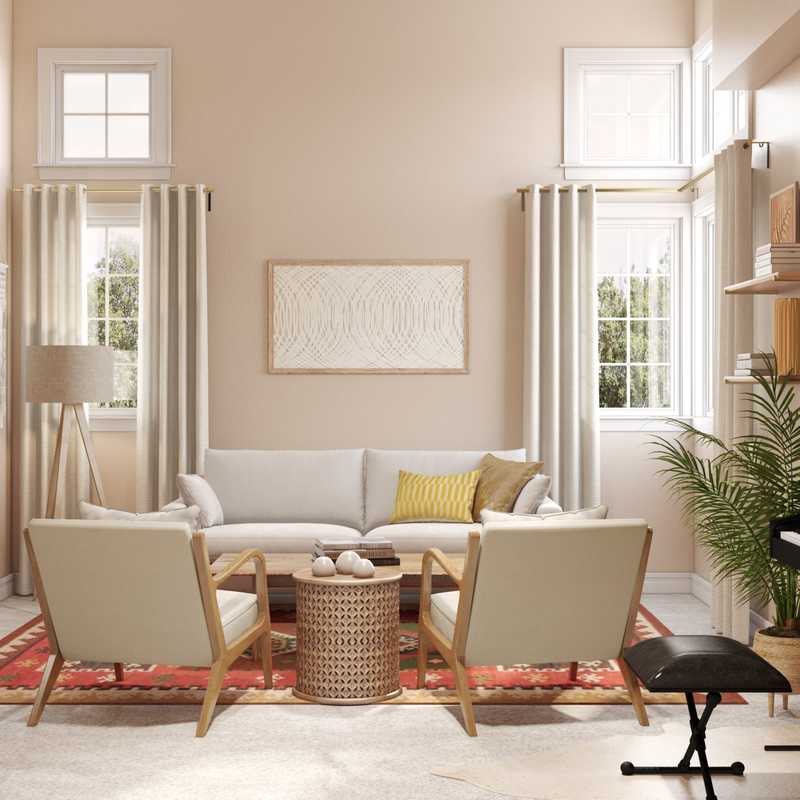 Bohemian, Global Living Room Design by Havenly Interior Designer Melissa