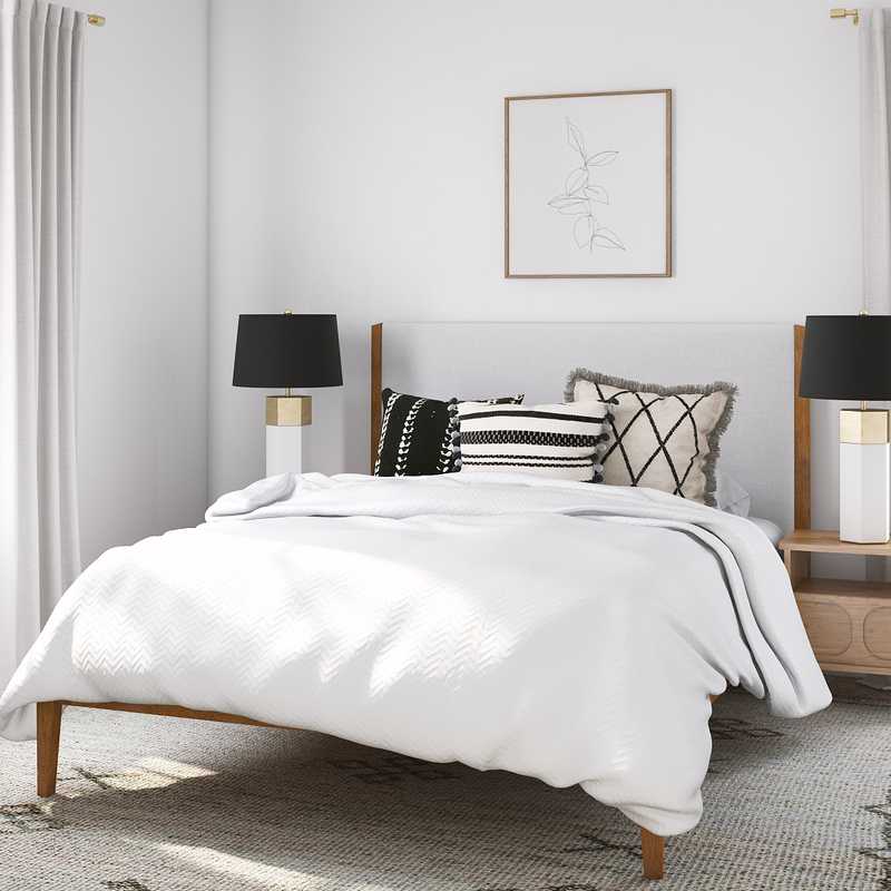 Contemporary, Eclectic, Midcentury Modern, Scandinavian Bedroom Design by Havenly Interior Designer Michelle