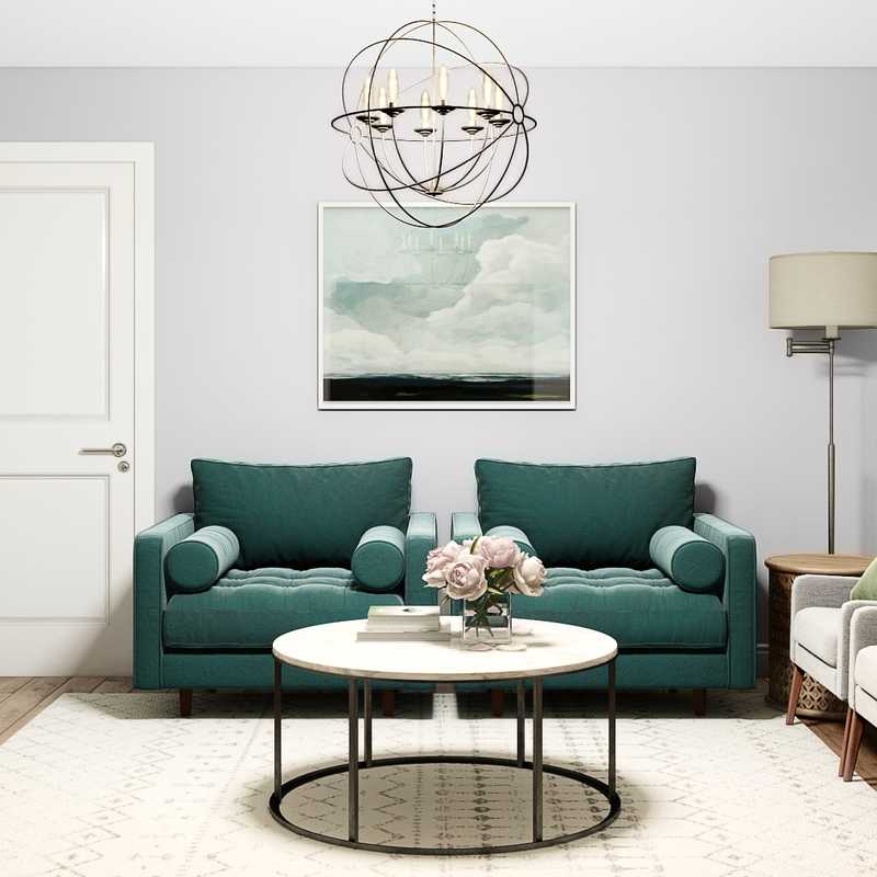 Contemporary, Midcentury Modern Living Room Design by Havenly Interior Designer Barbara