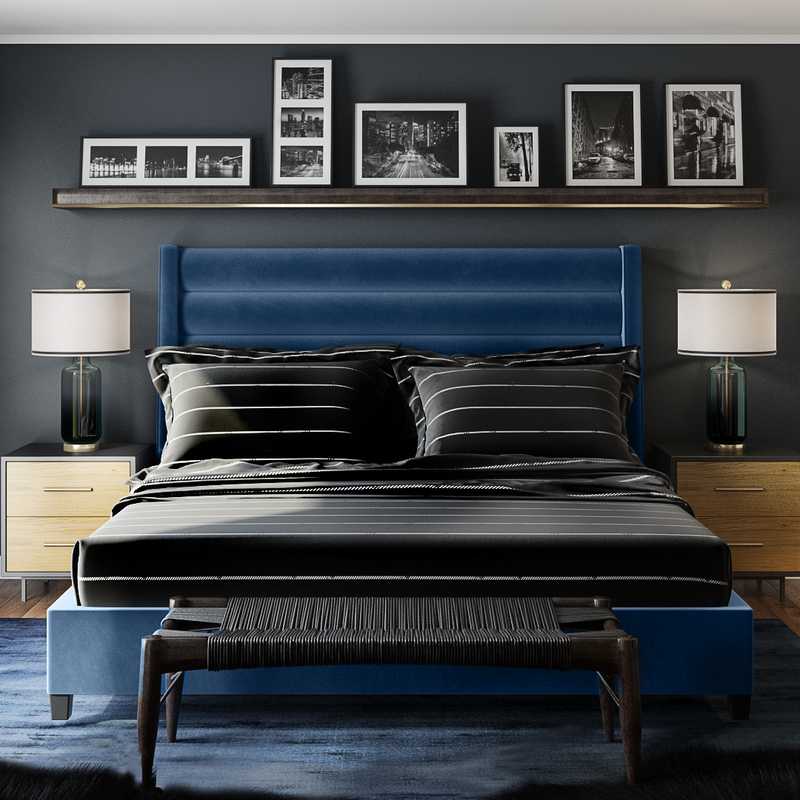 Eclectic Bedroom Design by Havenly Interior Designer Julio