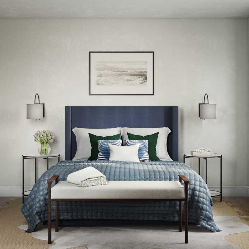 Transitional Bedroom Design by Havenly Interior Designer Kaity