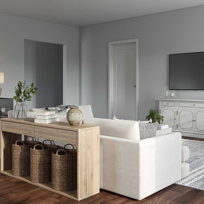 Contemporary, Bohemian Living Room Design by Havenly Interior Designer Allie