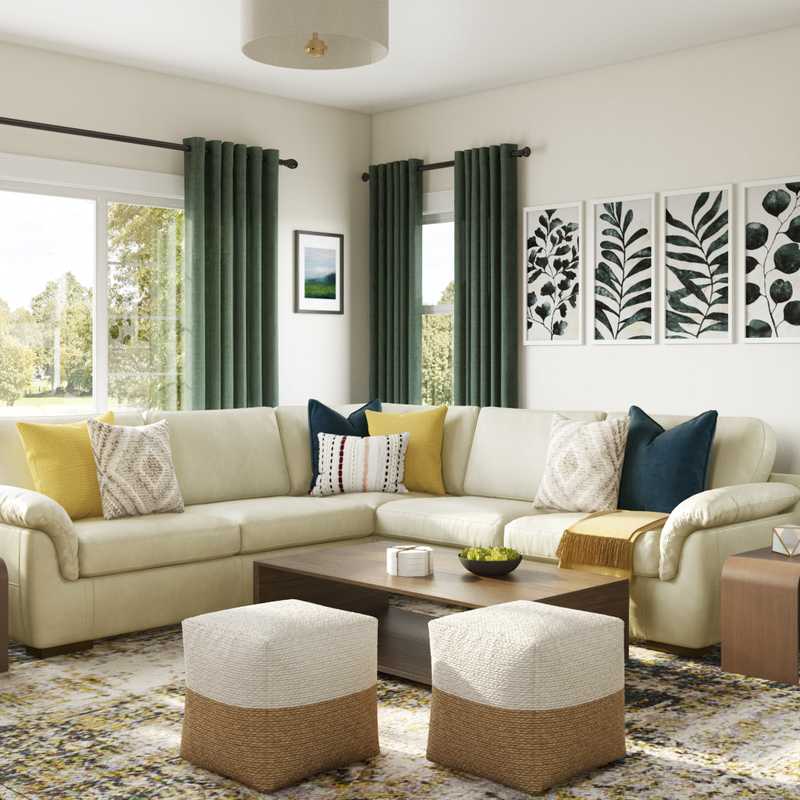 Midcentury Modern, Scandinavian Living Room Design by Havenly Interior Designer Julie