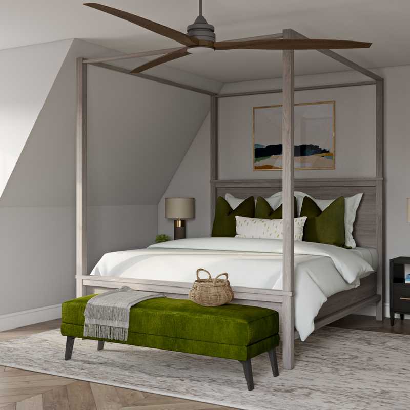 Contemporary, Classic, Coastal Bedroom Design by Havenly Interior Designer Regina