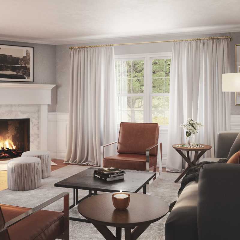 Bohemian, Minimal Living Room Design by Havenly Interior Designer Leigh