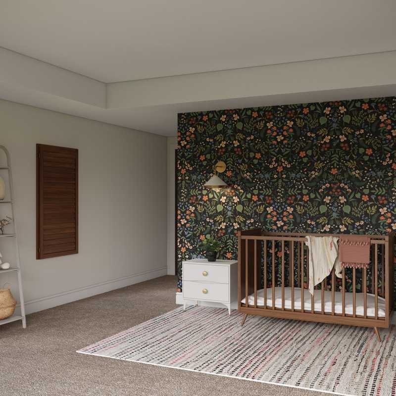 Contemporary, Modern, Bohemian Nursery Design by Havenly Interior Designer Rebecca