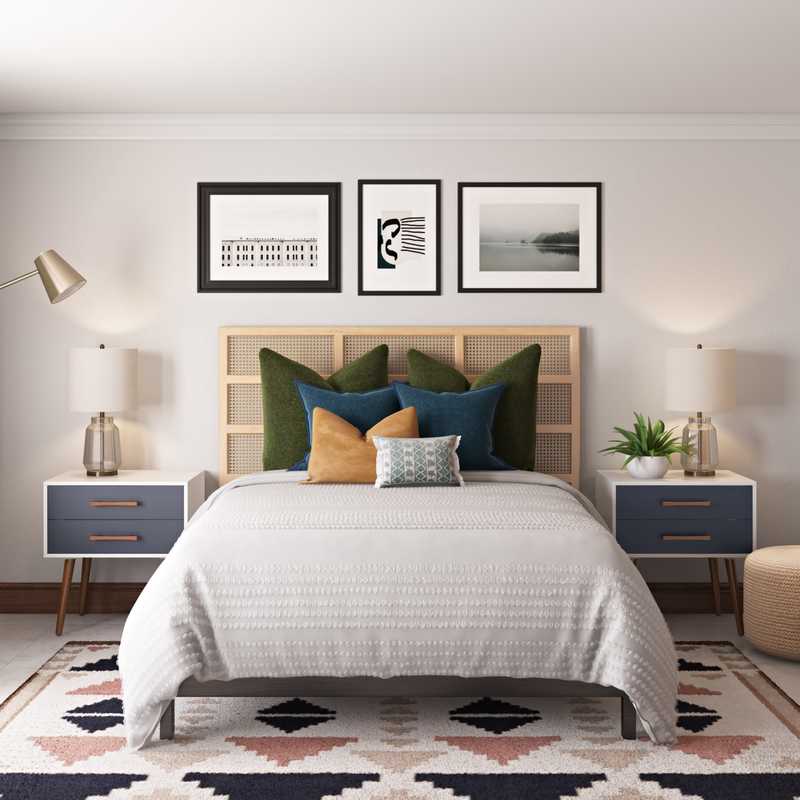 Contemporary, Bohemian Bedroom Design by Havenly Interior Designer Julie