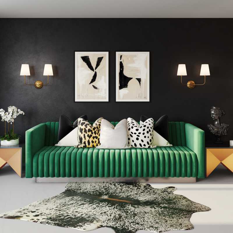 Modern, Glam Living Room Design by Havenly Interior Designer Nicolle