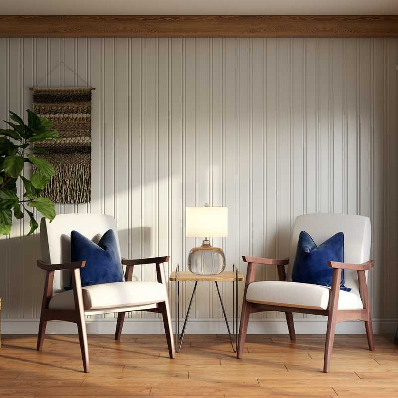 Modern, Bohemian, Industrial Living Room Design by Havenly Interior Designer Sarah