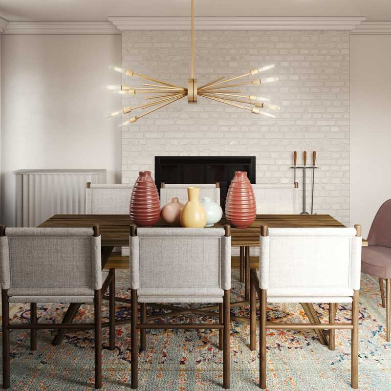 Modern, Midcentury Modern Dining Room Design by Havenly Interior Designer Lisa