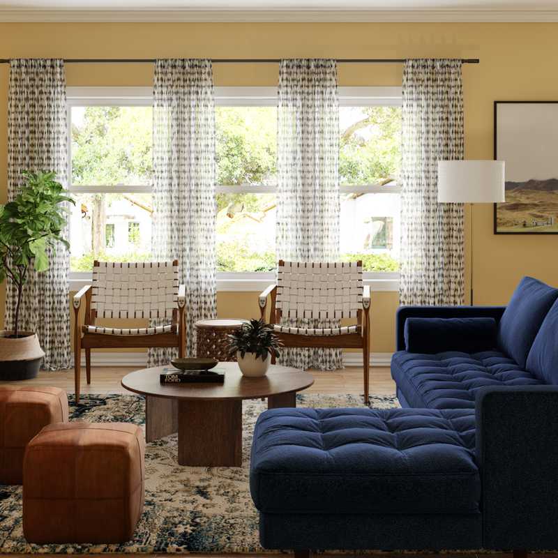 Bohemian, Global Living Room Design by Havenly Interior Designer Matthew