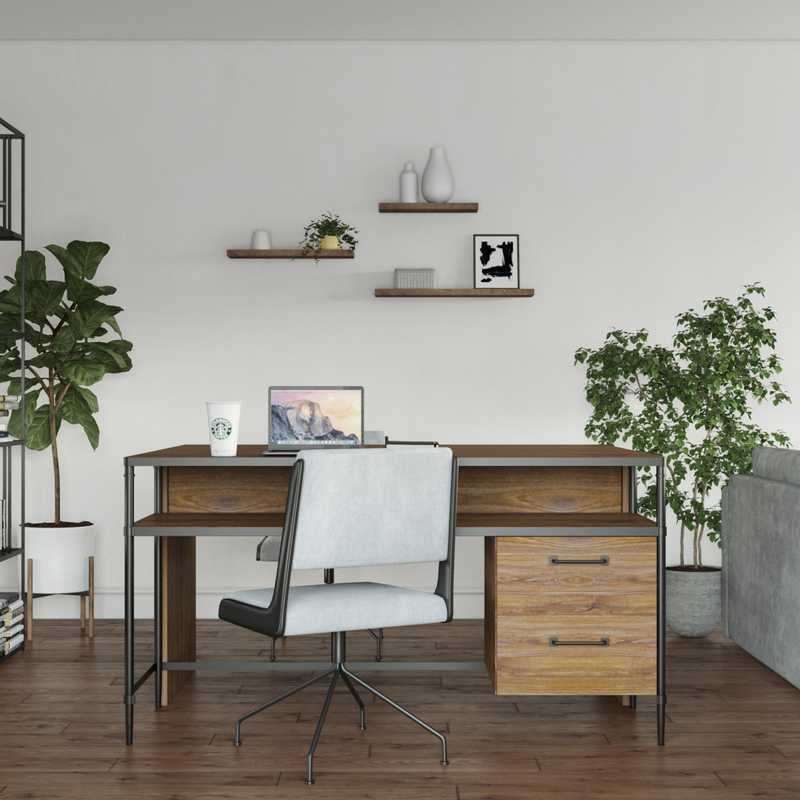 Modern, Midcentury Modern, Scandinavian Living Room Design by Havenly Interior Designer Aurelie