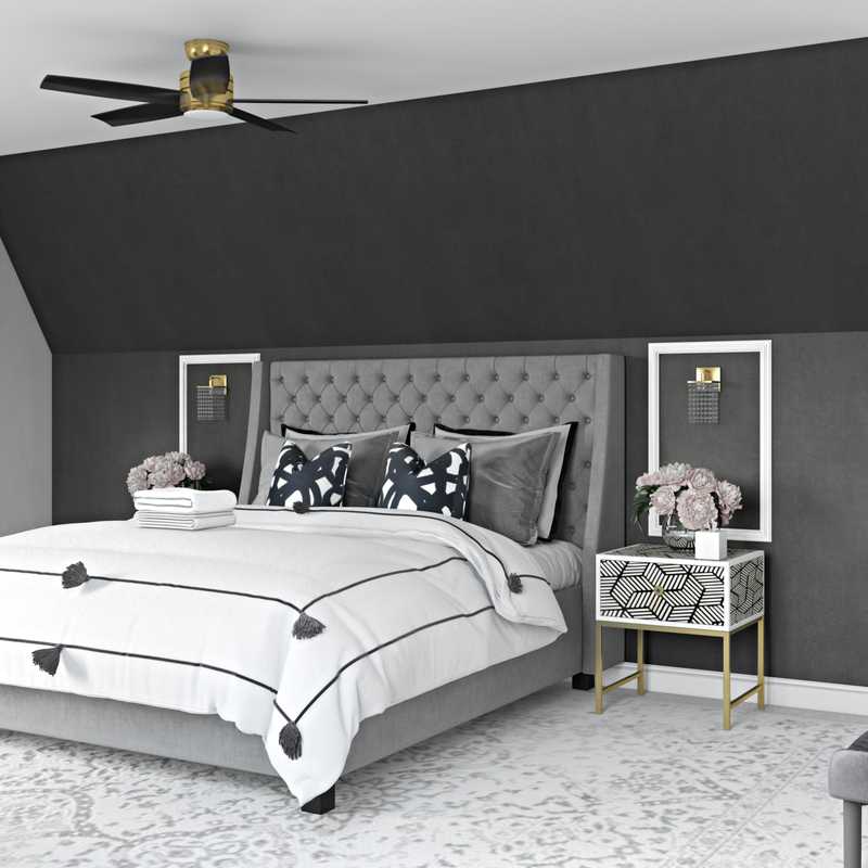 Modern, Glam Bedroom Design by Havenly Interior Designer Shashana