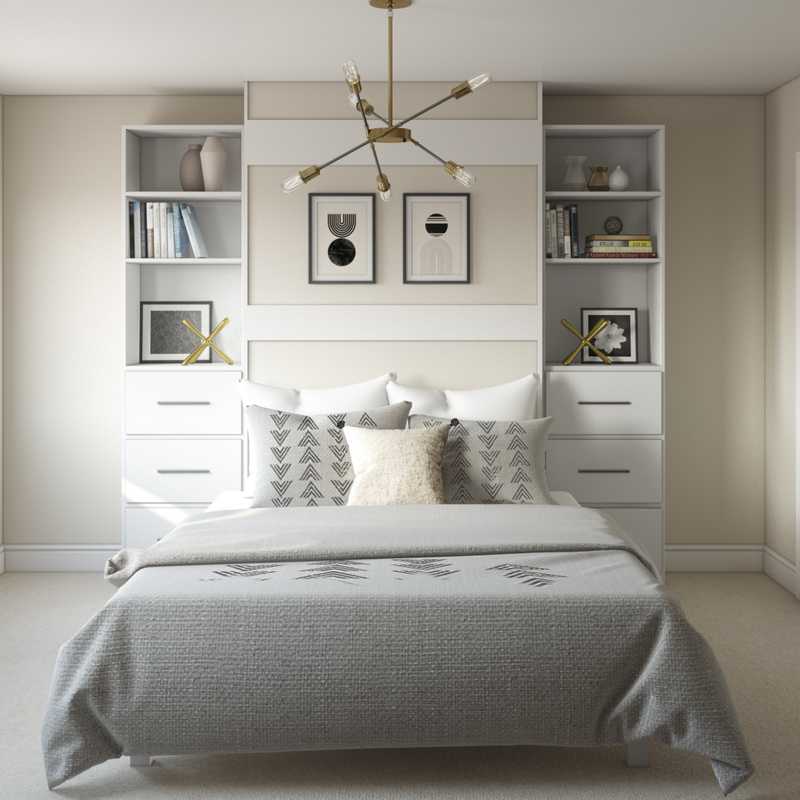 Midcentury Modern, Scandinavian Bedroom Design by Havenly Interior Designer Robyn