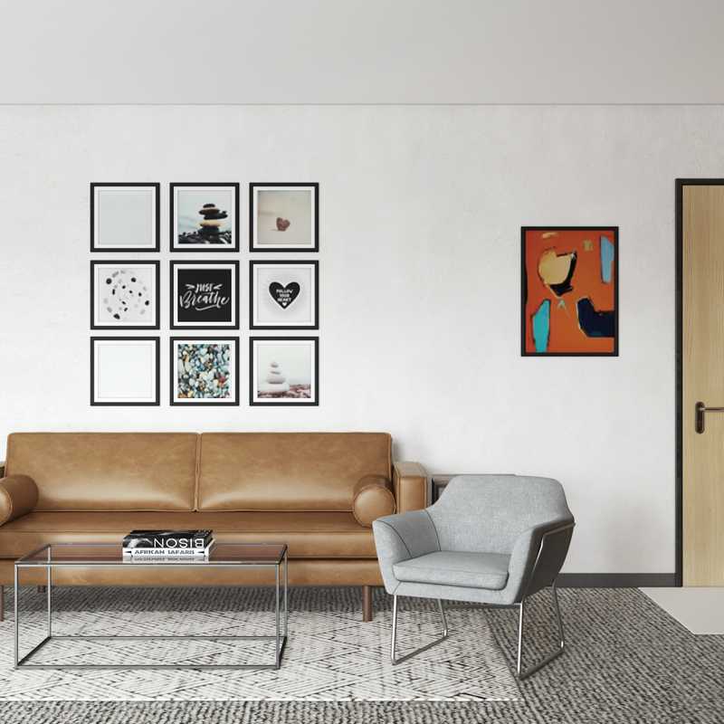 Industrial, Midcentury Modern Office Design by Havenly Interior Designer Ella