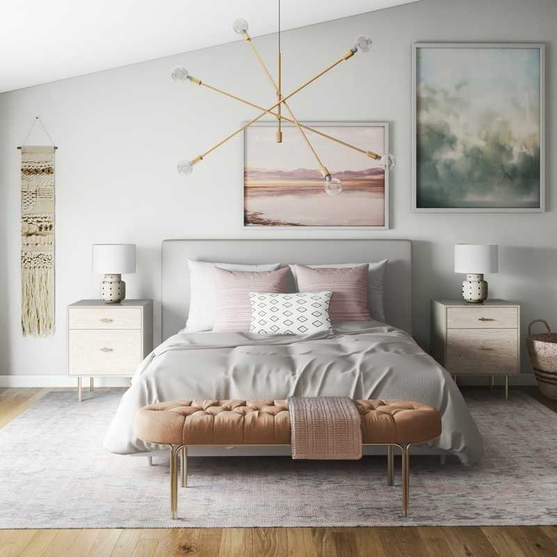 Modern, Eclectic, Bohemian Bedroom Design by Havenly Interior Designer Nicole