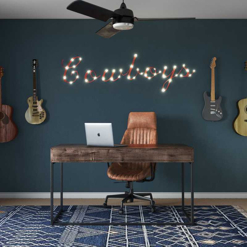 Southwest Inspired Office Design by Havenly Interior Designer Elyse