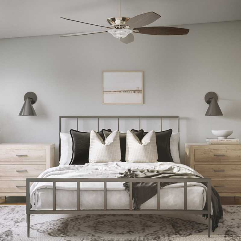 Coastal, Scandinavian Bedroom Design by Havenly Interior Designer Nicole