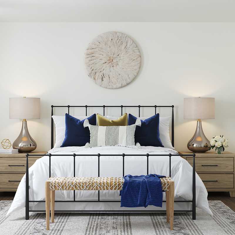 Bohemian Bedroom Design by Havenly Interior Designer Christine