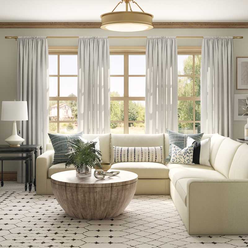 Classic, Coastal Living Room Design by Havenly Interior Designer Tracie