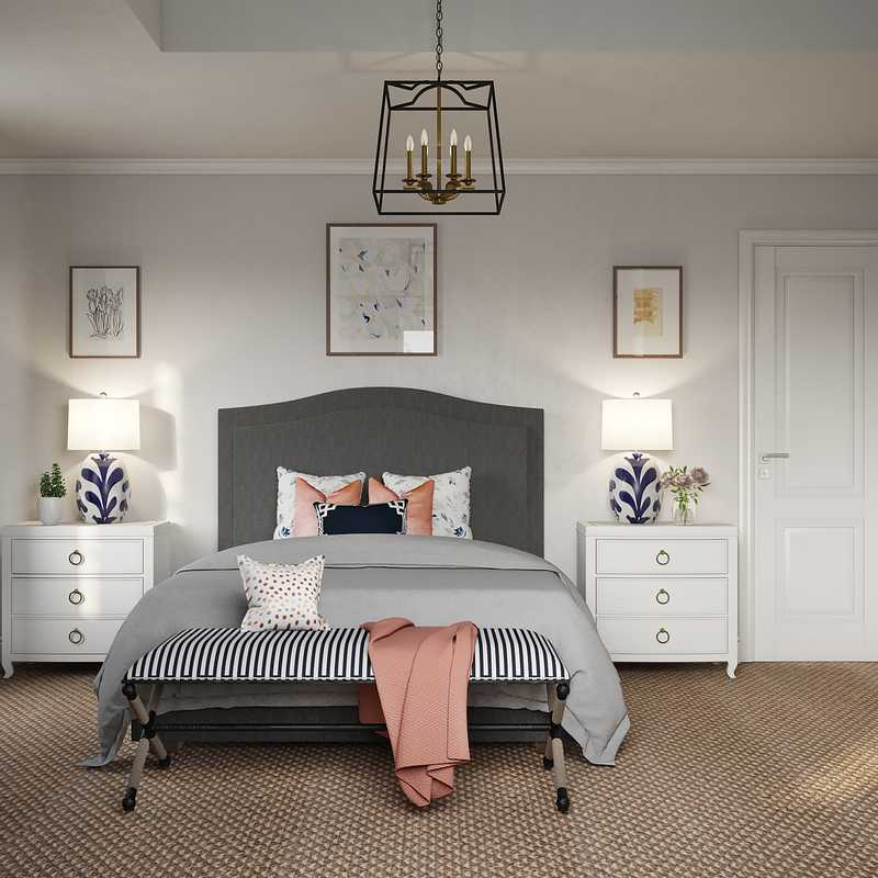 Classic, Glam Bedroom Design by Havenly Interior Designer Chelsea