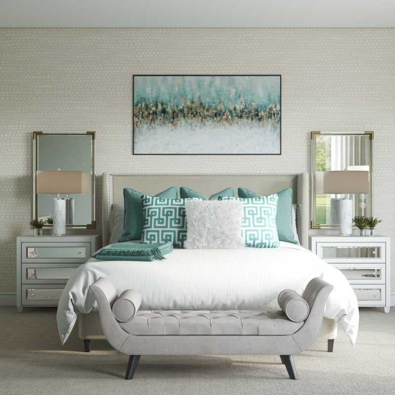 Classic, Glam Bedroom Design by Havenly Interior Designer Michelle