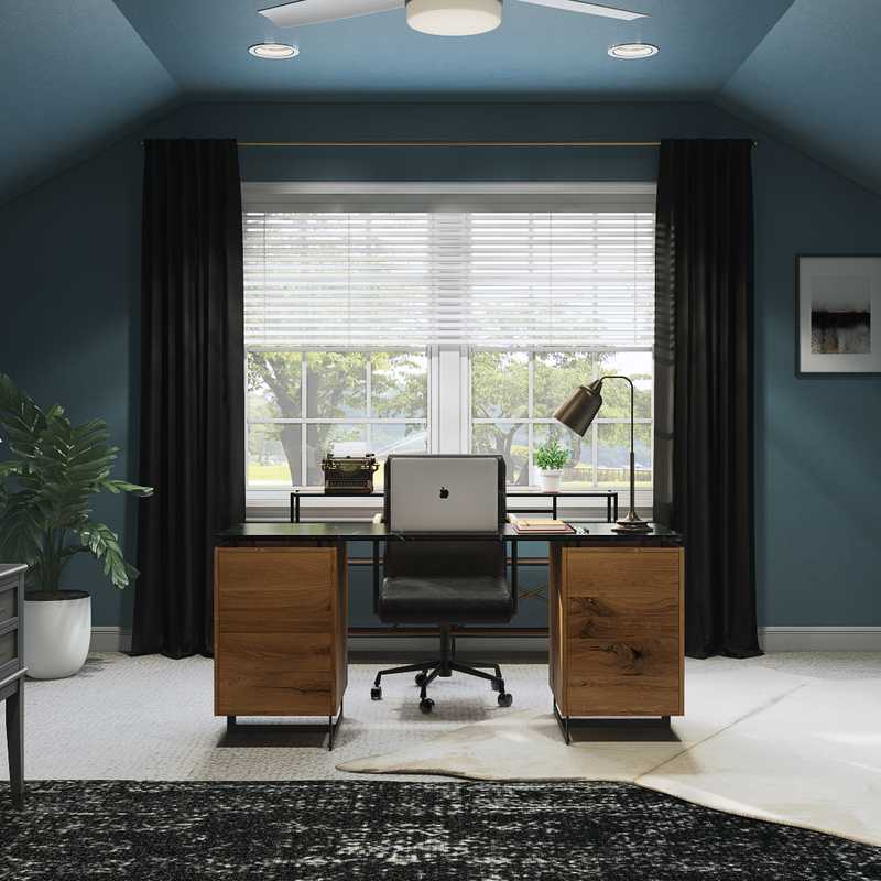 Modern, Industrial Office Design by Havenly Interior Designer Elyse