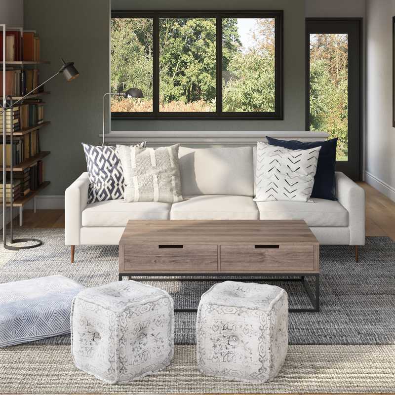 Modern Living Room Design by Havenly Interior Designer Stephanie