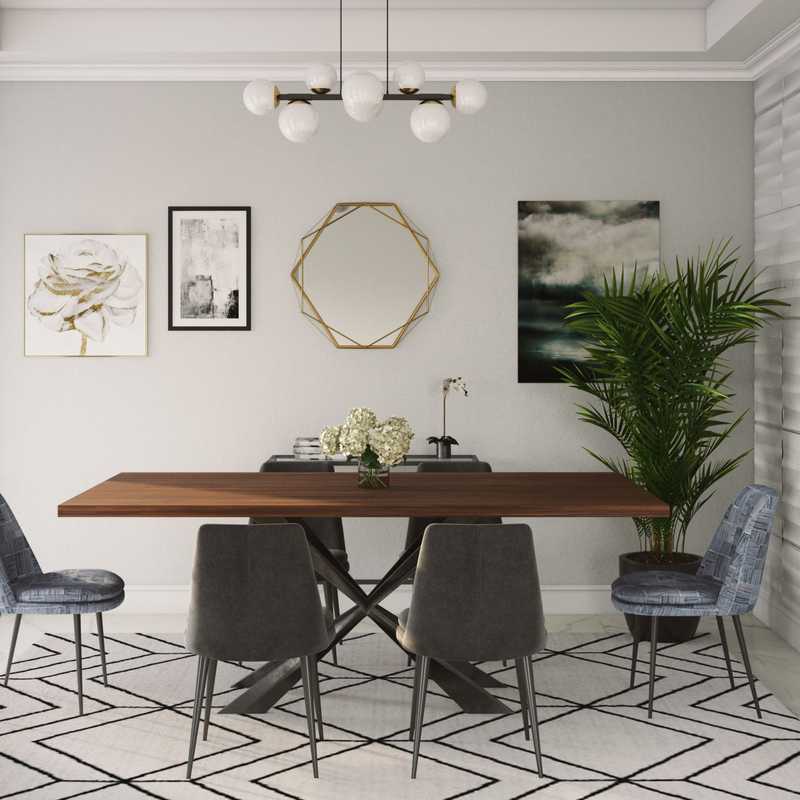 Modern, Scandinavian Dining Room Design by Havenly Interior Designer Shelby