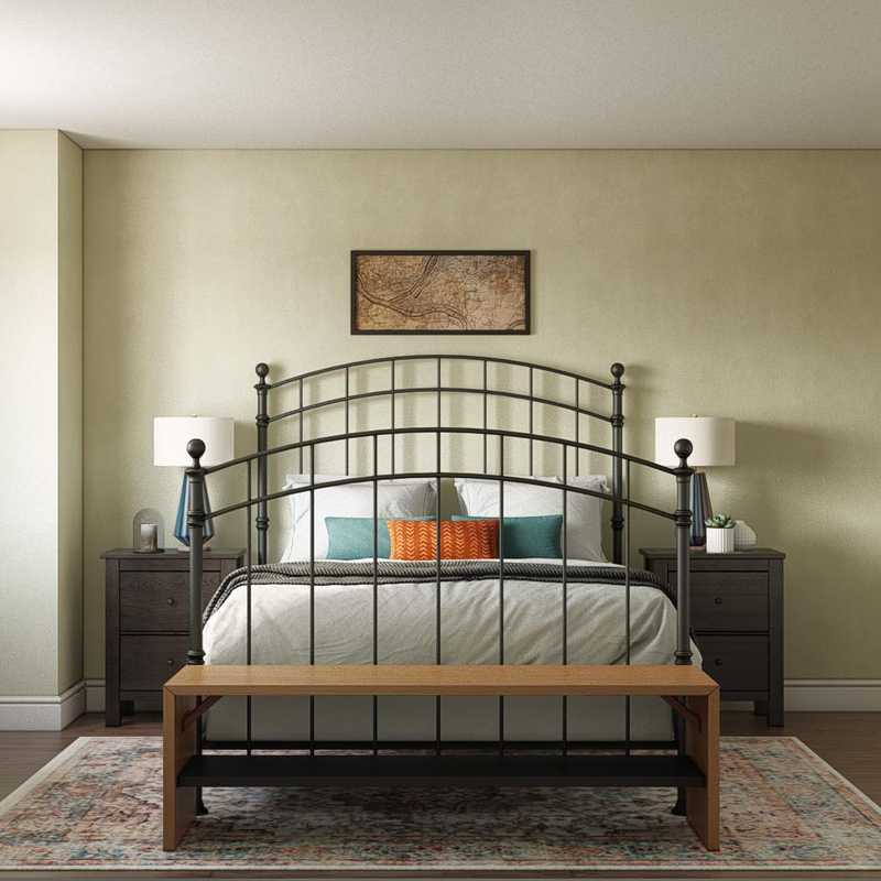 Contemporary, Midcentury Modern Bedroom Design by Havenly Interior Designer Shirley