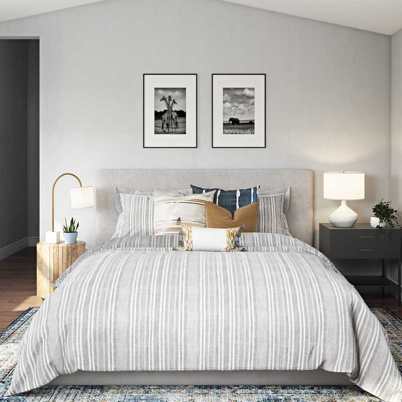 Eclectic, Bohemian, Global, Southwest Inspired Bedroom Design by Havenly Interior Designer Leslie