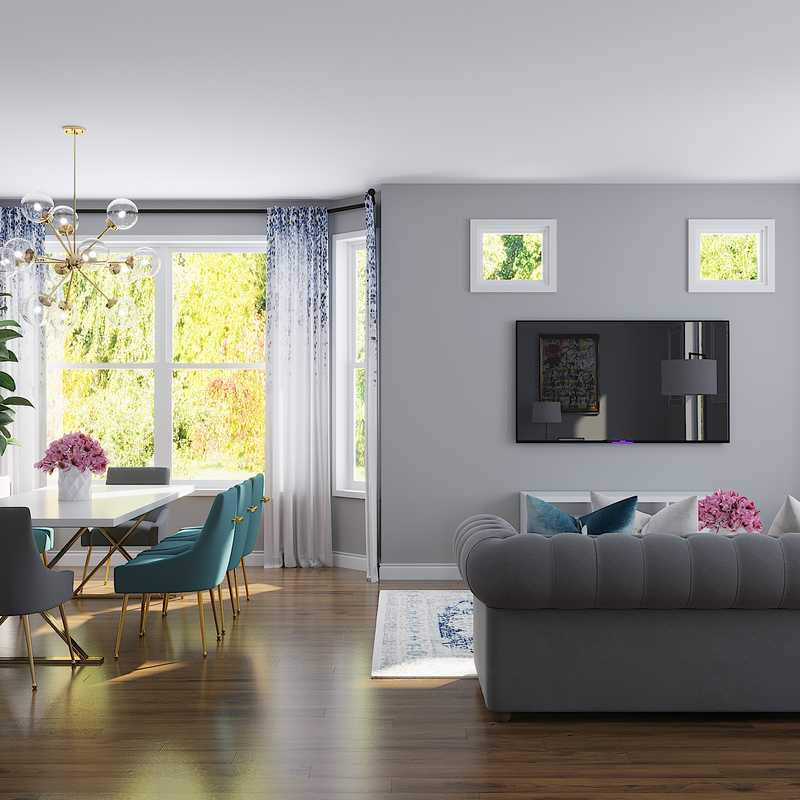 Modern, Glam Living Room Design by Havenly Interior Designer Kristy