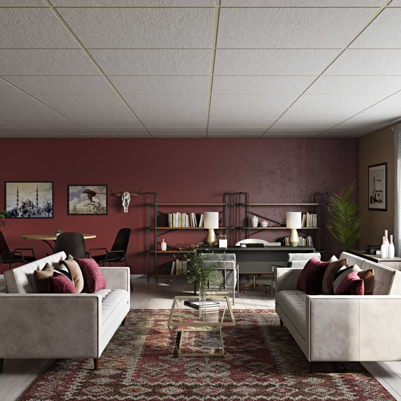 Eclectic, Midcentury Modern Office Design by Havenly Interior Designer Tammy