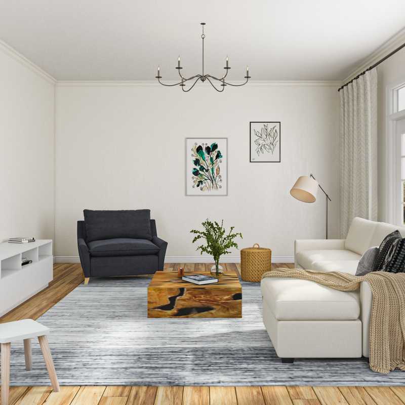 Classic Contemporary Living Room Design by Havenly Interior Designer Regina