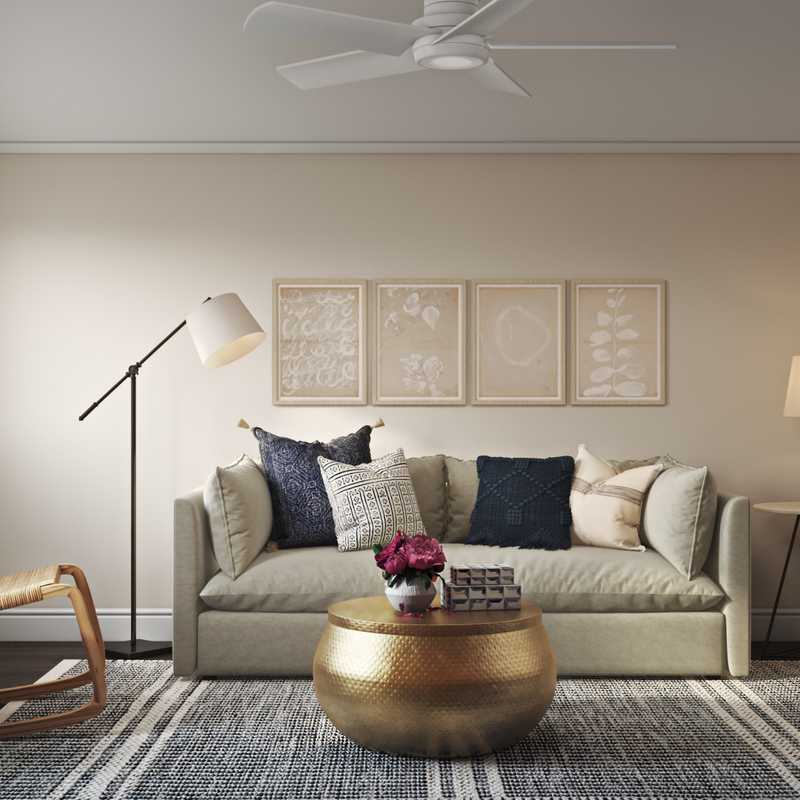 Coastal Living Room Design by Havenly Interior Designer Michelle