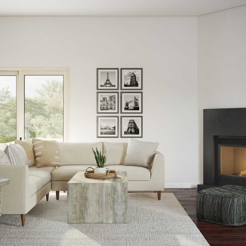Transitional Living Room Design by Havenly Interior Designer Glynis