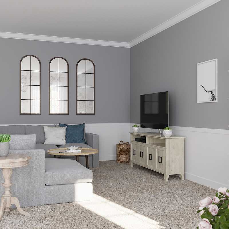 Modern, Classic Living Room Design by Havenly Interior Designer Randi