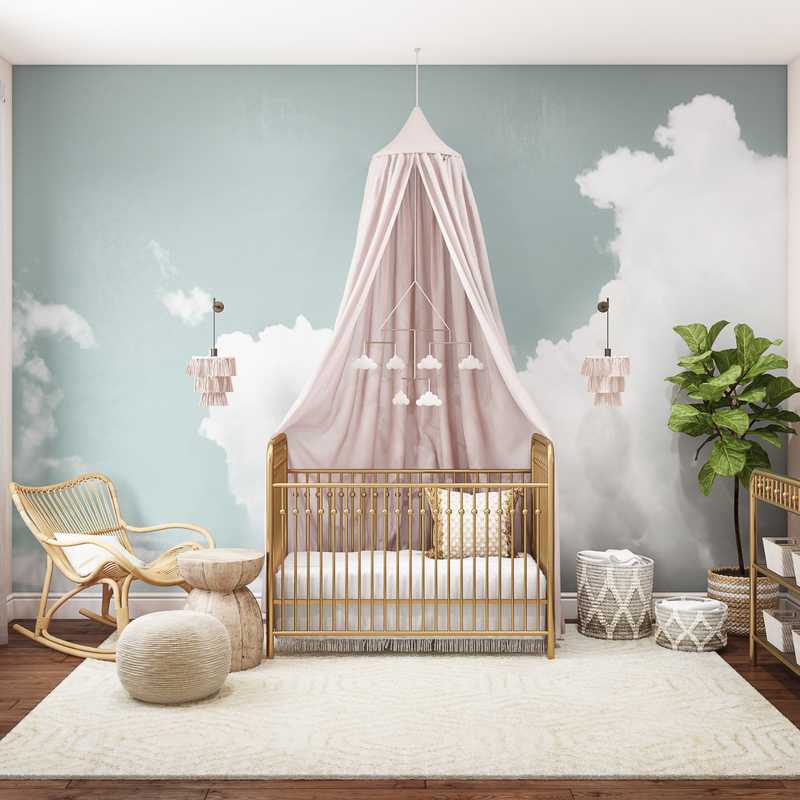 Eclectic, Bohemian Nursery Design by Havenly Interior Designer Julieta