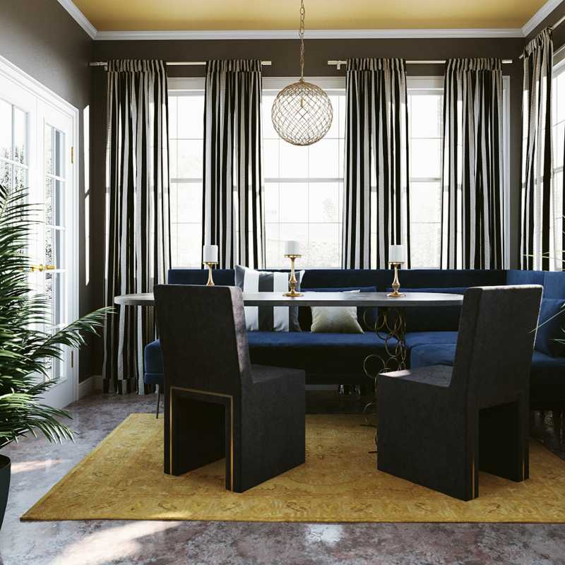 Modern, Glam Dining Room Design by Havenly Interior Designer Alicia