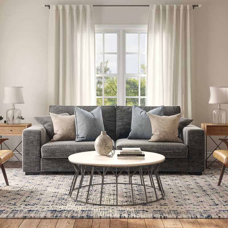 Modern, Bohemian, Scandinavian Living Room Design by Havenly Interior Designer Laura