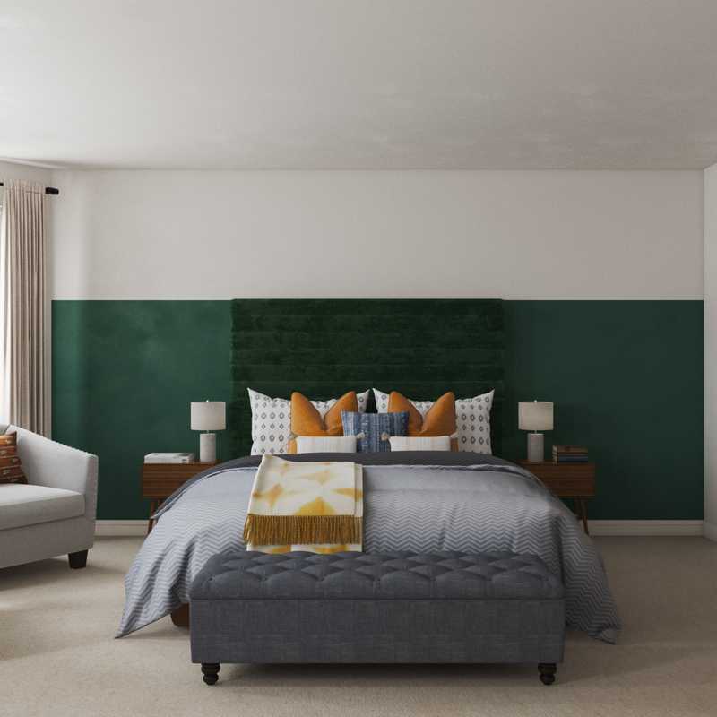 Bohemian, Global Bedroom Design by Havenly Interior Designer Leslie