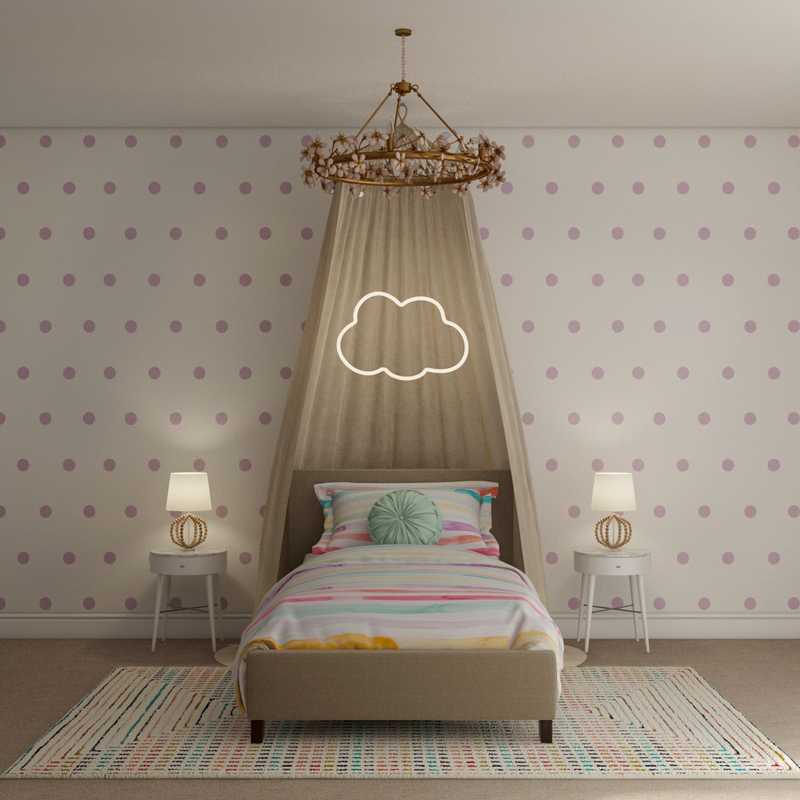 Bohemian, Glam Bedroom Design by Havenly Interior Designer Dani