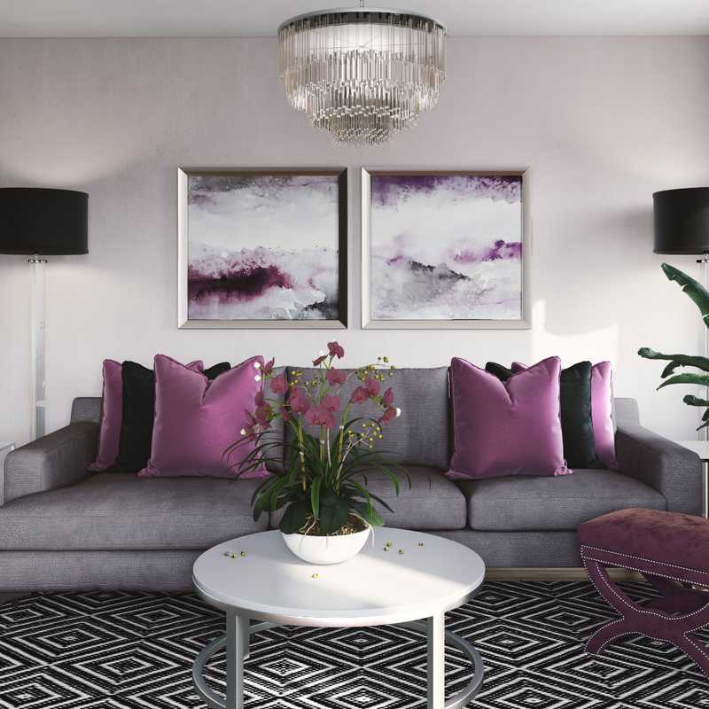 Eclectic Living Room Design by Havenly Interior Designer Julio