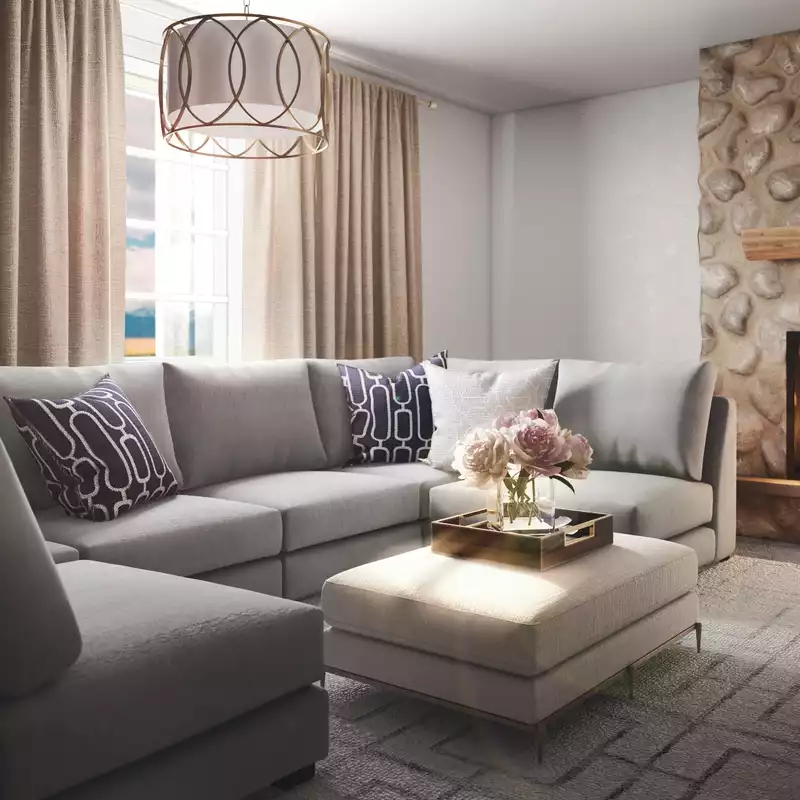 Traditional, Rustic Living Room Design by Havenly Interior Designer Nicola