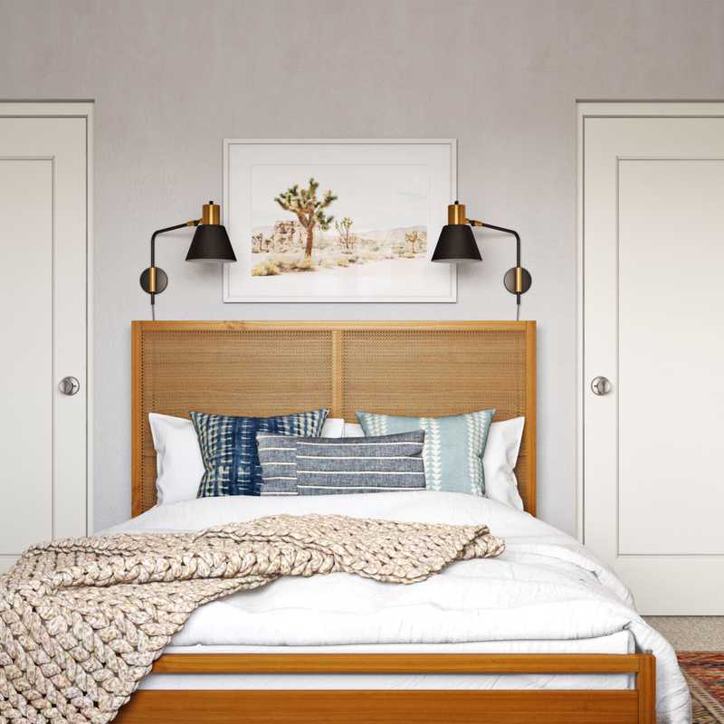 Bohemian, Transitional Bedroom Design by Havenly Interior Designer Erin