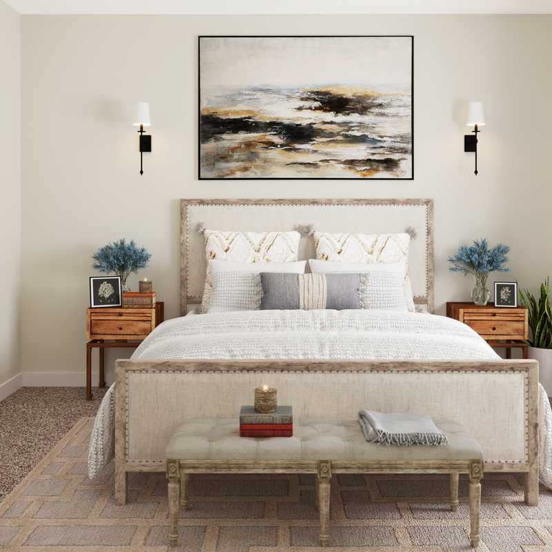 Classic, Farmhouse Living Room Design by Havenly Interior Designer Brady