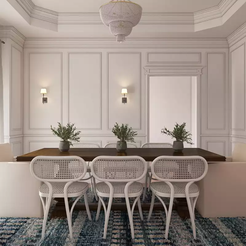 Classic, Coastal Dining Room Design by Havenly Interior Designer Sarah