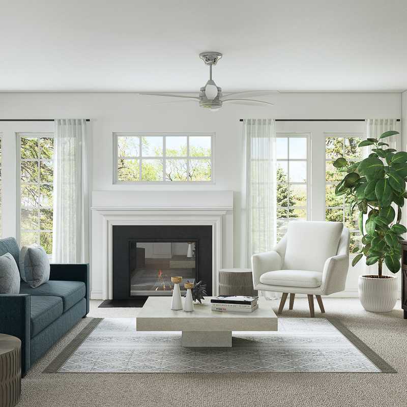Modern Living Room Design by Havenly Interior Designer Rocio