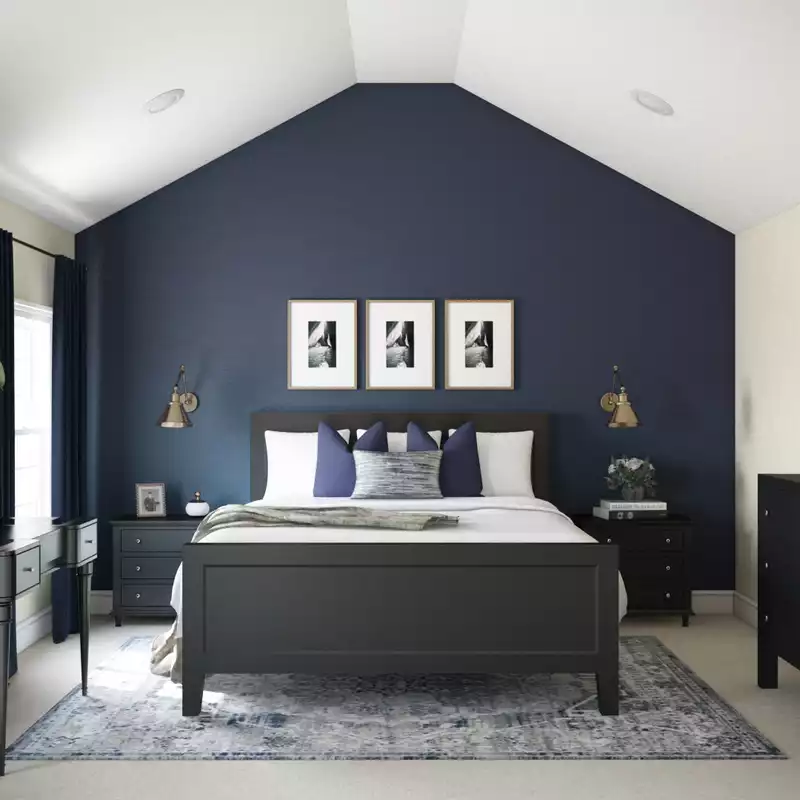 Transitional Bedroom Design by Havenly Interior Designer Libby