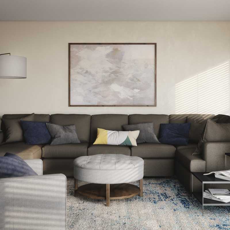 Modern Living Room Design by Havenly Interior Designer Kate
